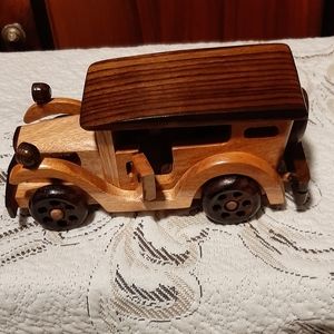 Vintage Wooden Car.